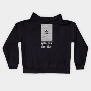 off the lip to the sky, surf girl vibes, v1 Kids Hoodie